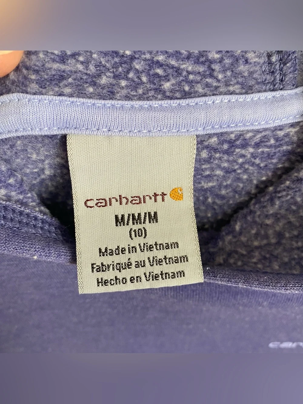 Carhartt purple pullover hoodie, youth M